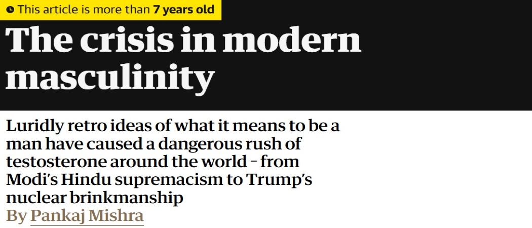 The Crisis in Modern Masculinity